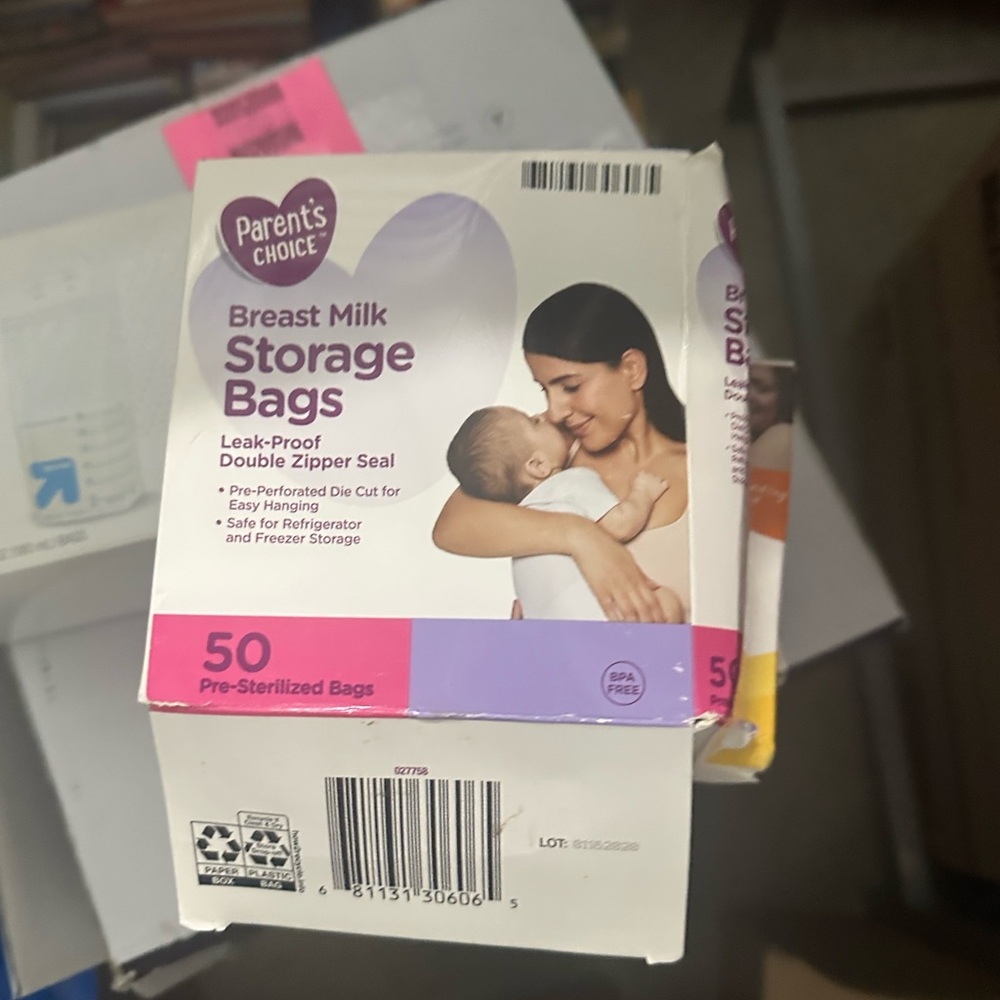 Parent's Choice Breast Milk Storage Bags - Pink